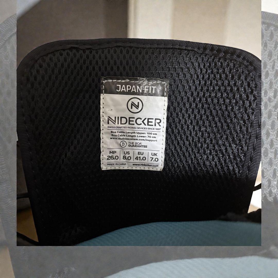 即滑走OK✨NIDECKER ダブルBOAブーツ 26cm ブラック 美品