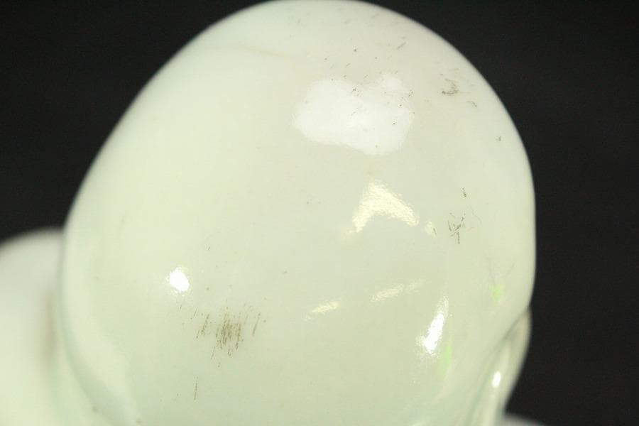 中国美術 色絵 布袋 置物(LC804)