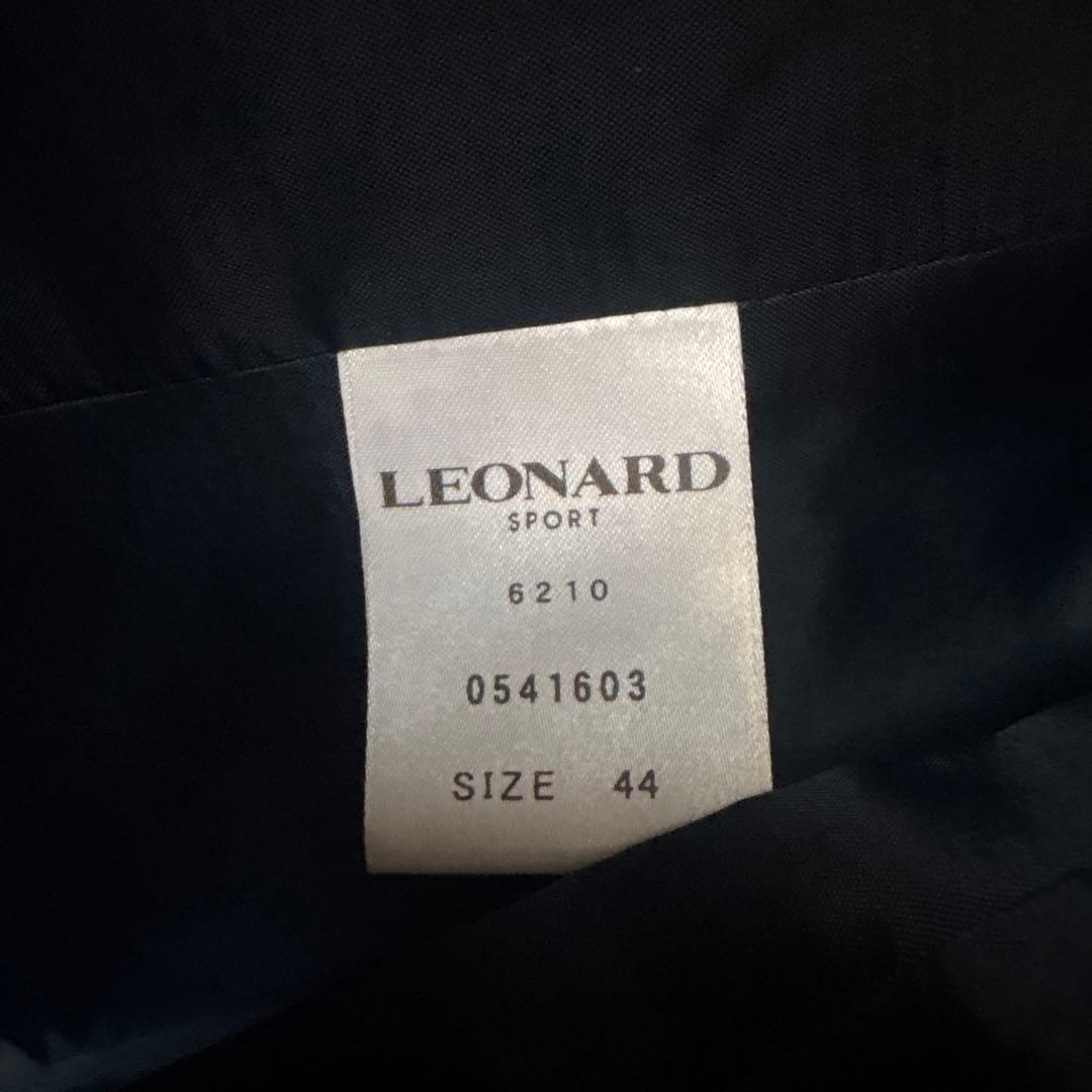 美品/レオナールスポーツ/中綿/ロングベスト/花柄/サイズ44