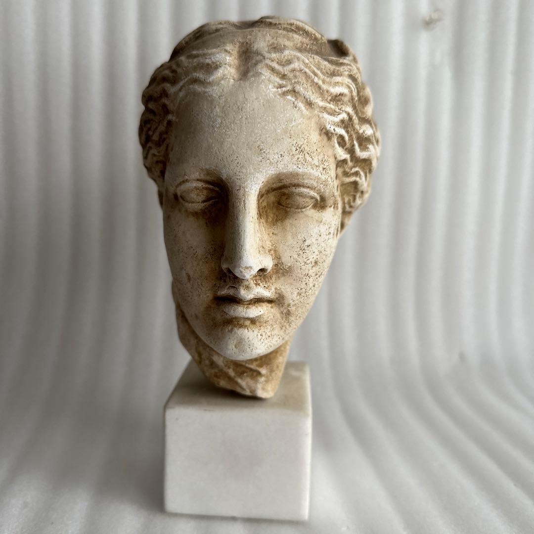 ギリシャ彫刻 石膏像 首像 古代 置物