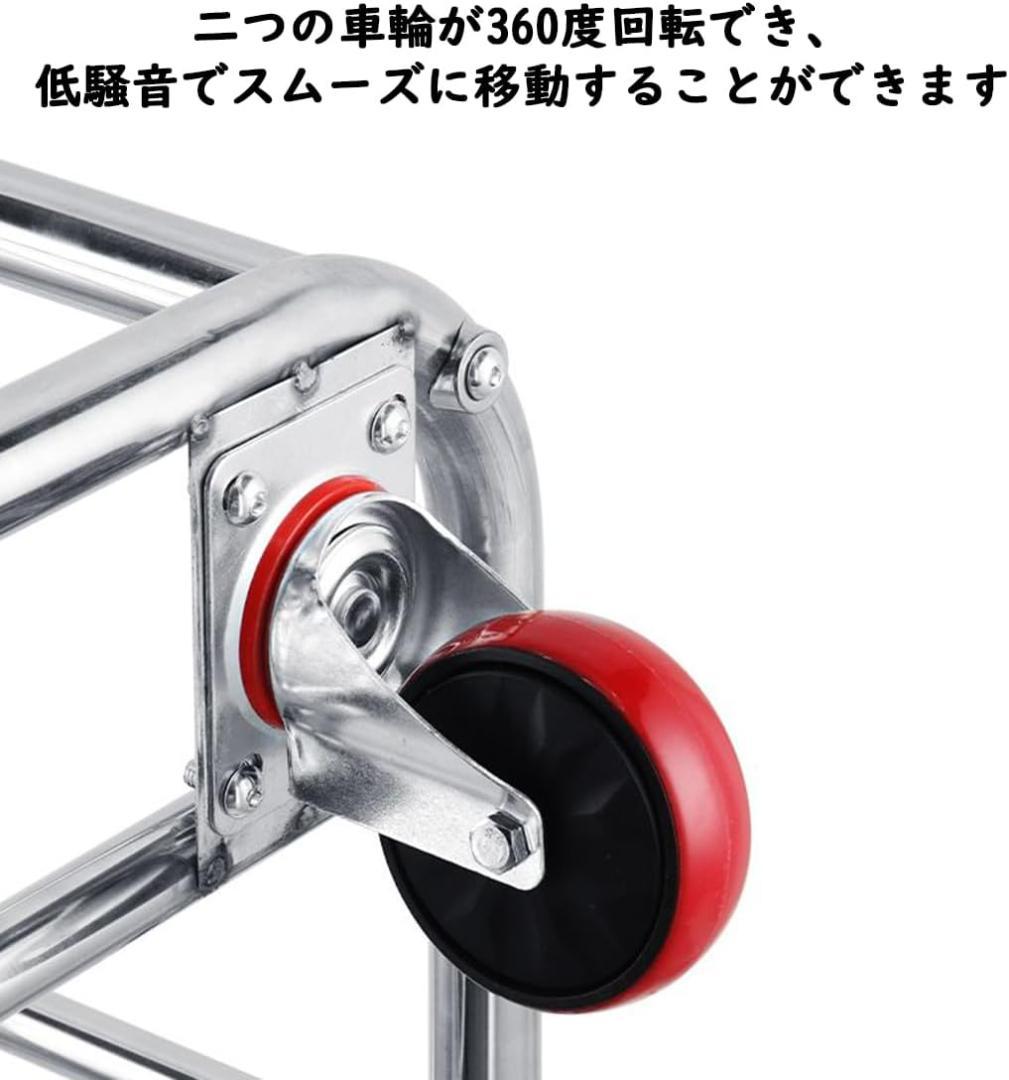 清掃カート ホテルリネンカート 90×65×80cm, 耐荷重150kg