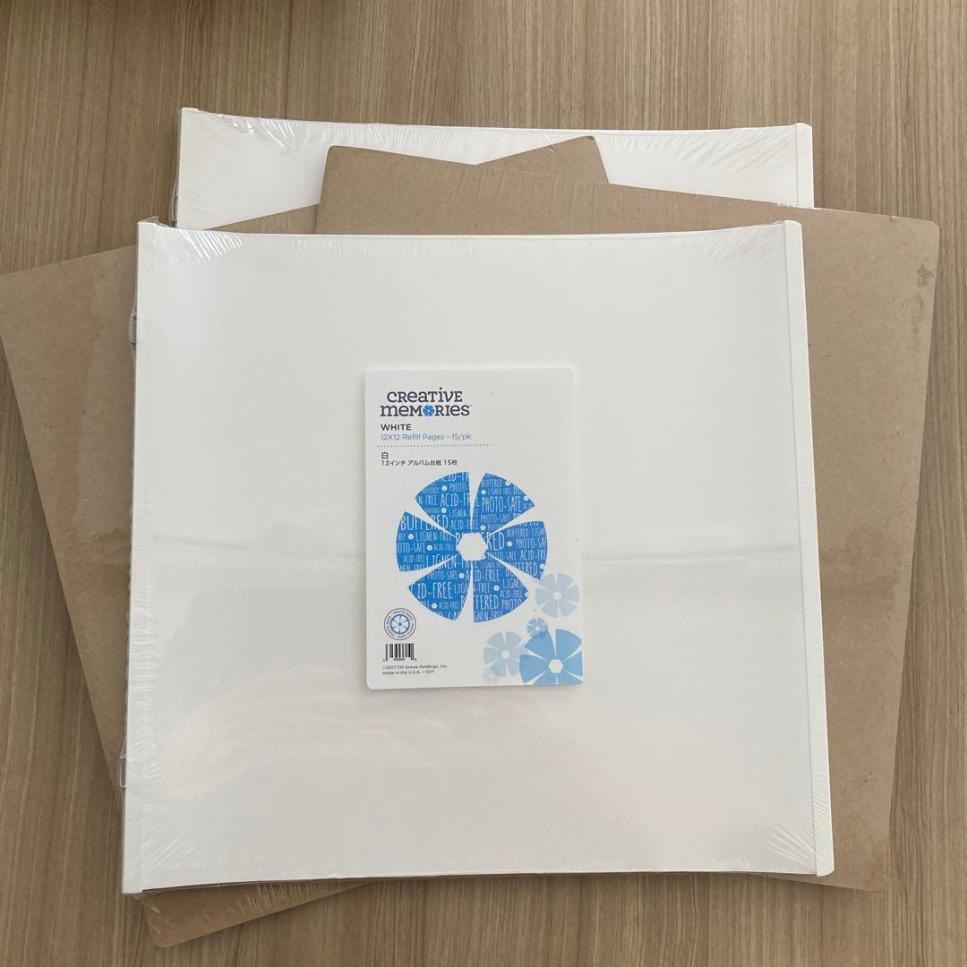 【未使用】クリエイティブメモリーズ　台紙　台紙カバー　ステッカー
