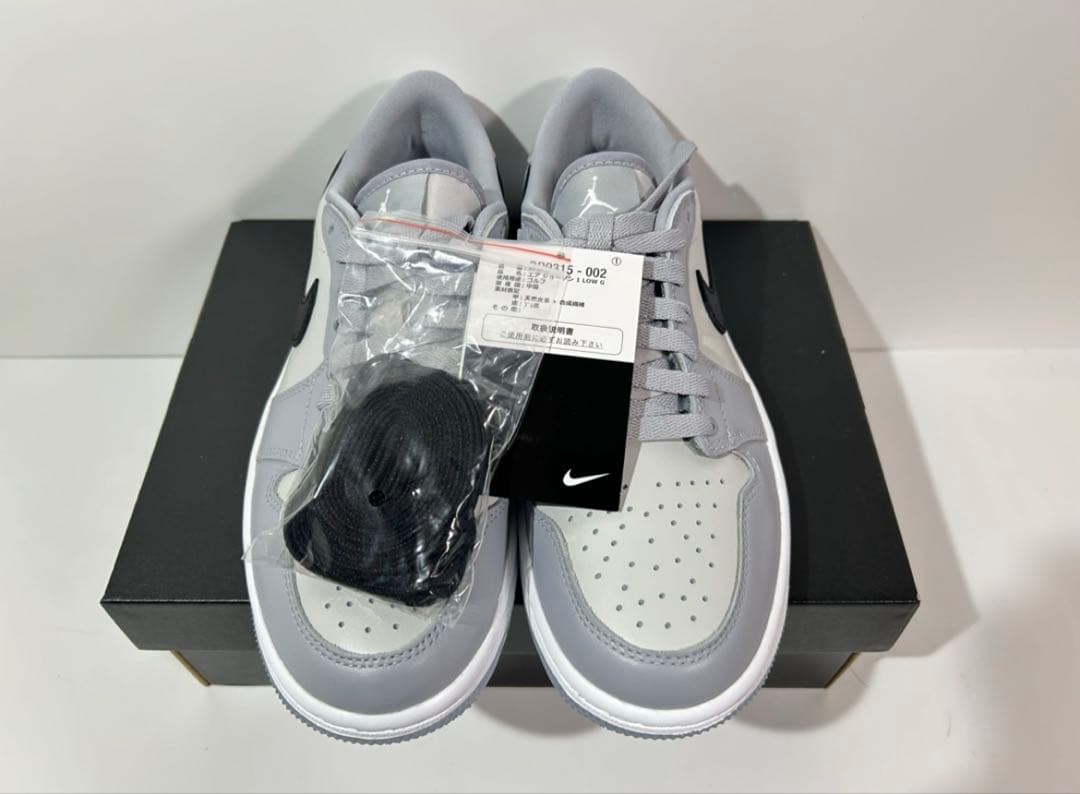 【新品】M24/W24.5cm Nike エアジョーダン1 G ウルフグレー