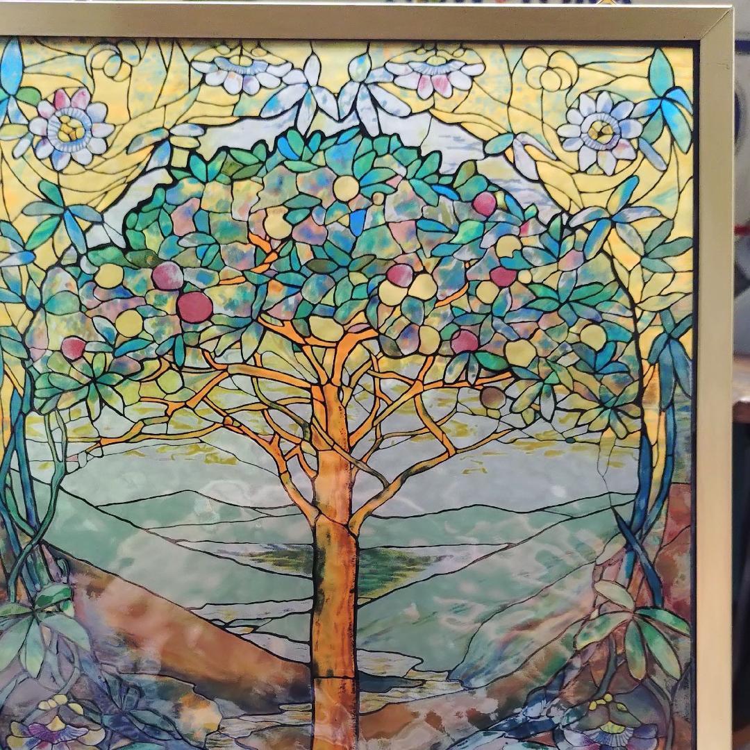 ルイスCティファニー ステンドグラスTree of Lifeグラスマスターズ社