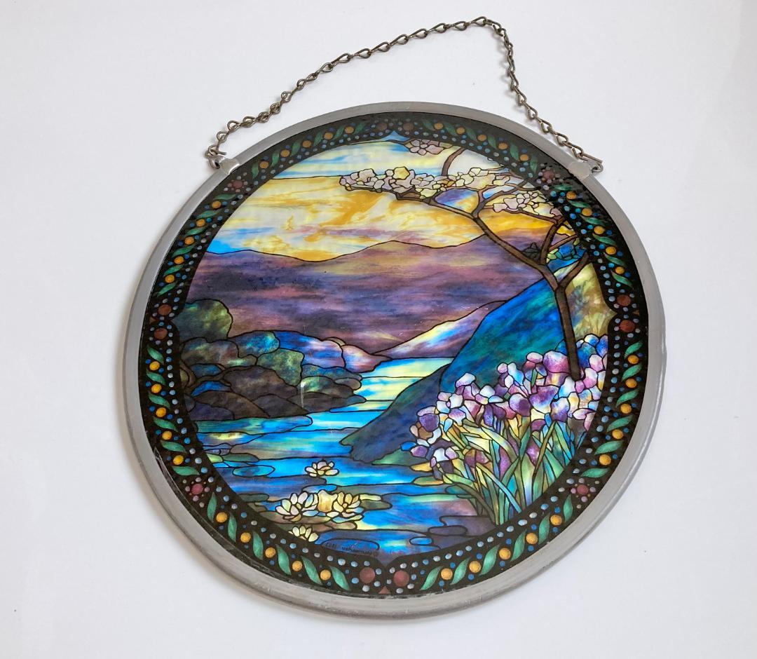 自然の風景 ステンドグラス グラスマスターズ ランドスケープ 円形