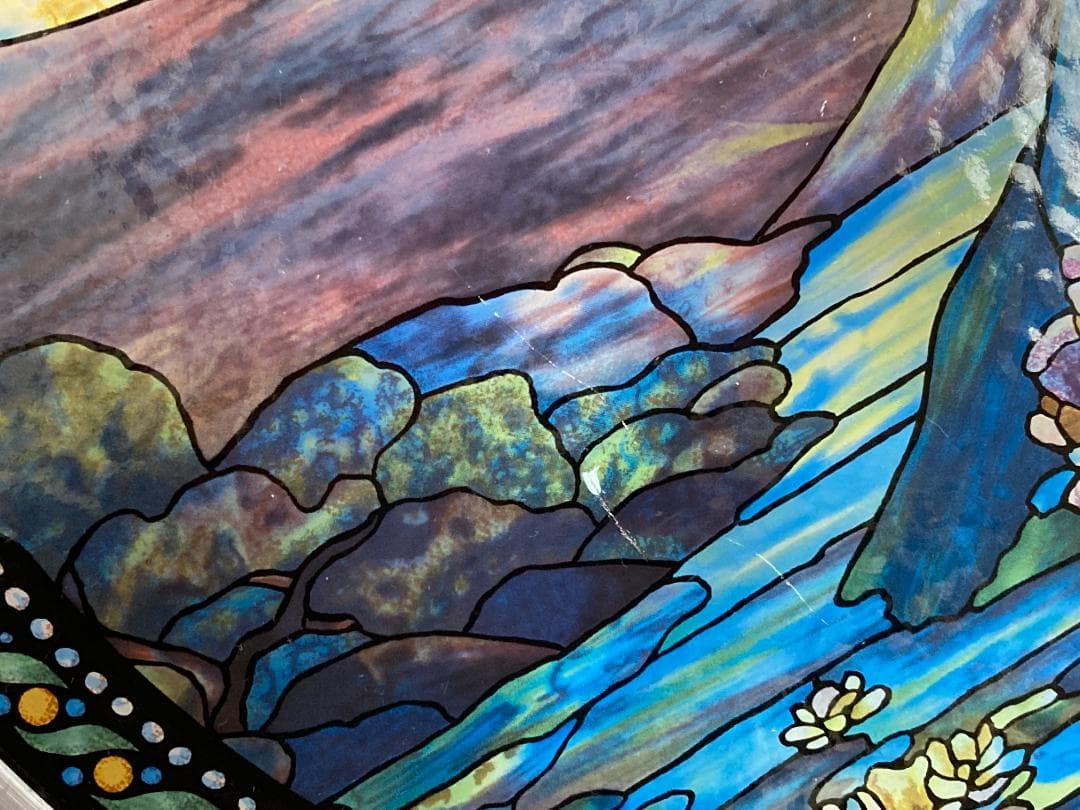 自然の風景 ステンドグラス グラスマスターズ ランドスケープ 円形