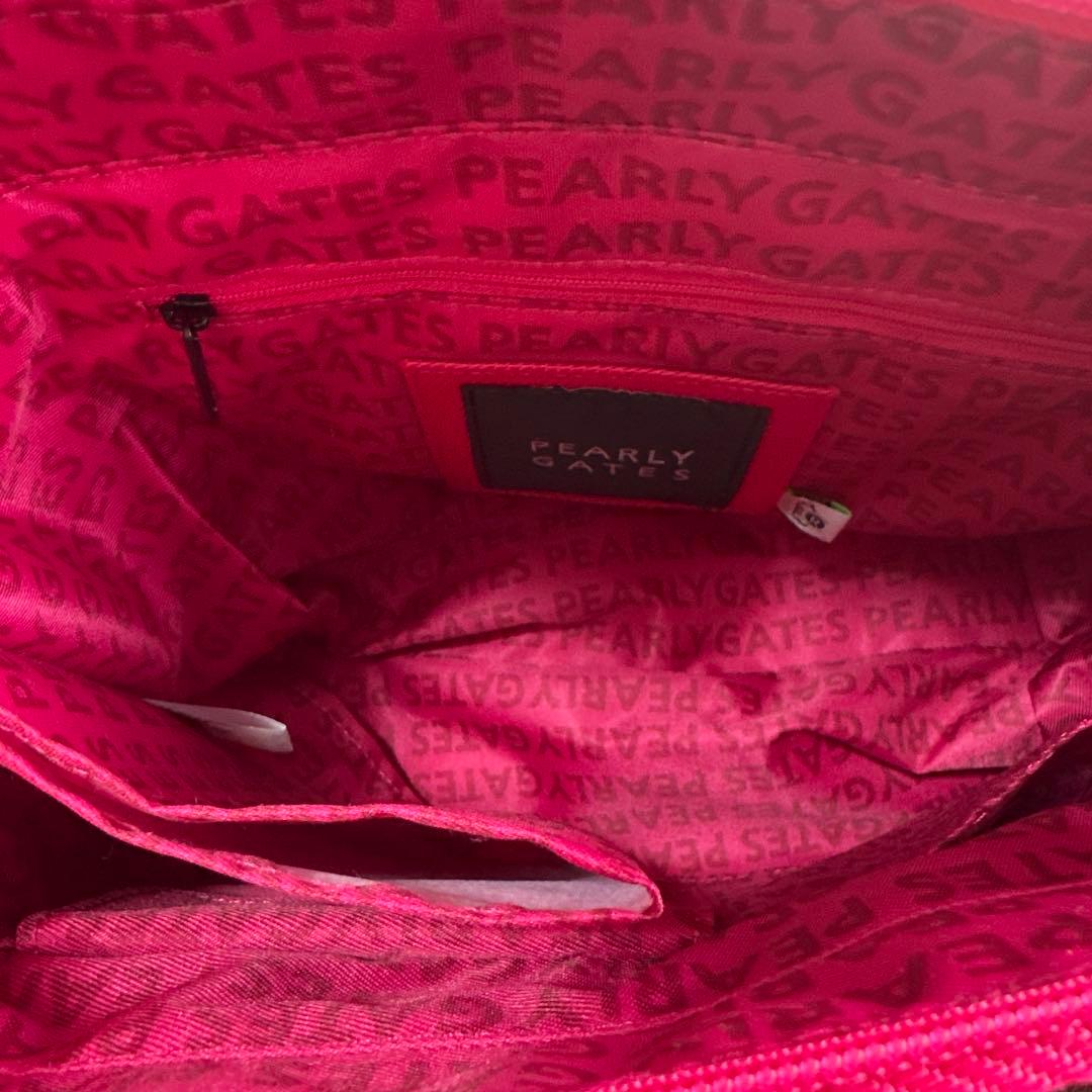 PEARLY GATES ピンク 小型バッグ 袋付き