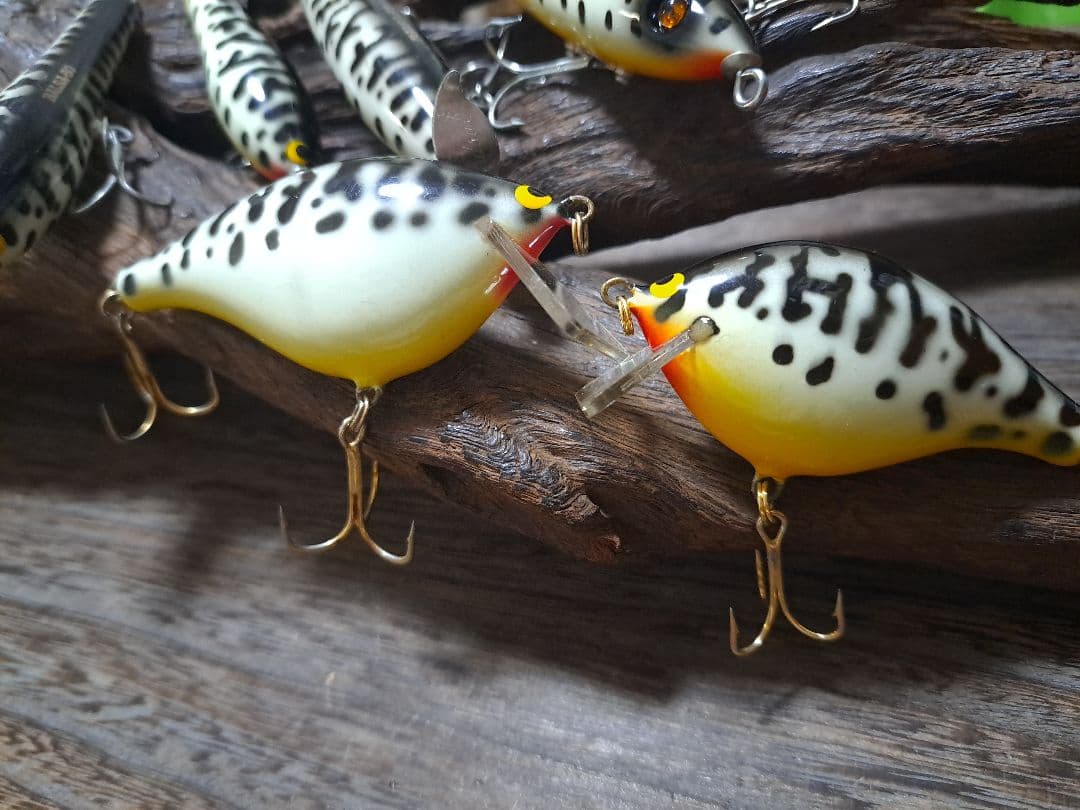 実釣未使用　美品　バルサ50　ホワイトコーチドッグ　7個セット　オリオリ　フグ