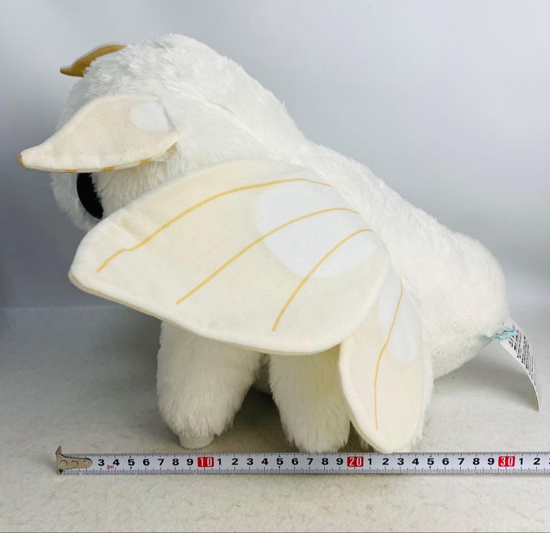 ふわふわモスちゃん　BIGぬいぐるみ　シロモ　カイコガ　白　ホワイト