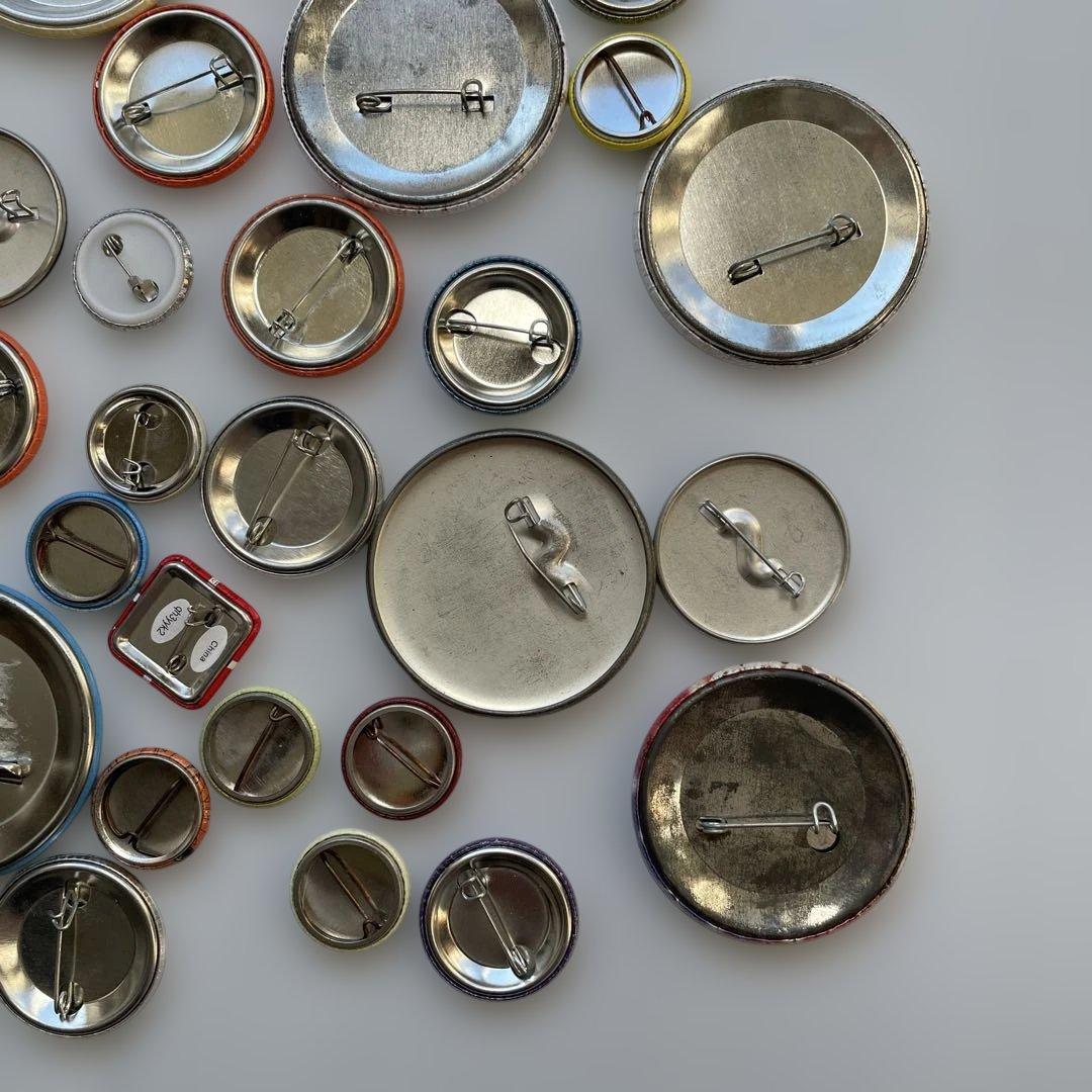 【83個セット】 アメリカ 缶バッジ まとめ ビンテージ アメリカ雑貨