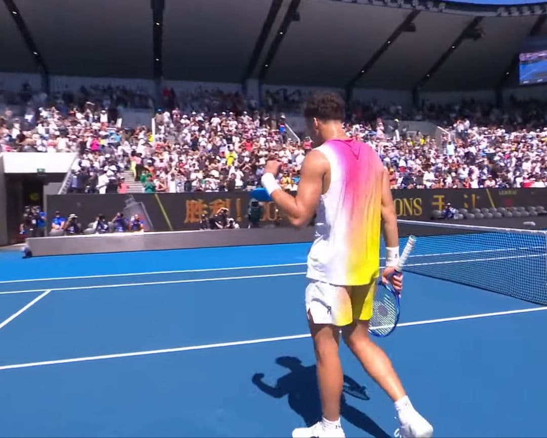 ON Court-T メンズ テニスウェア Mサイズ ホワイト/ライム