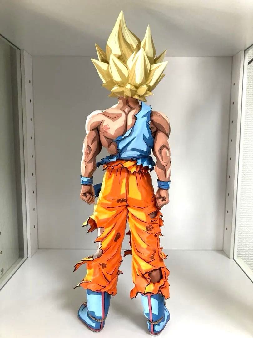 ドラゴンボール フィギュア リペイント 超サイヤ人 孫悟空 二次元彩色 SMSP