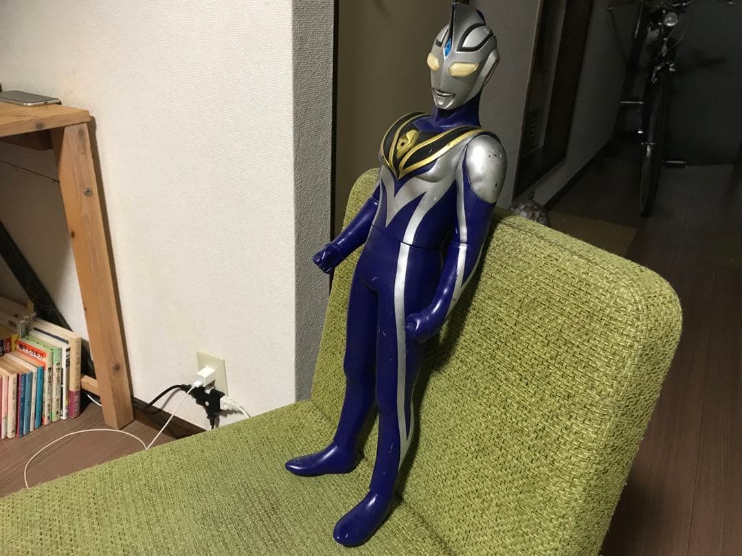 ウルトラマン アグル身長巨大な50cmソフビバンダ日本製です