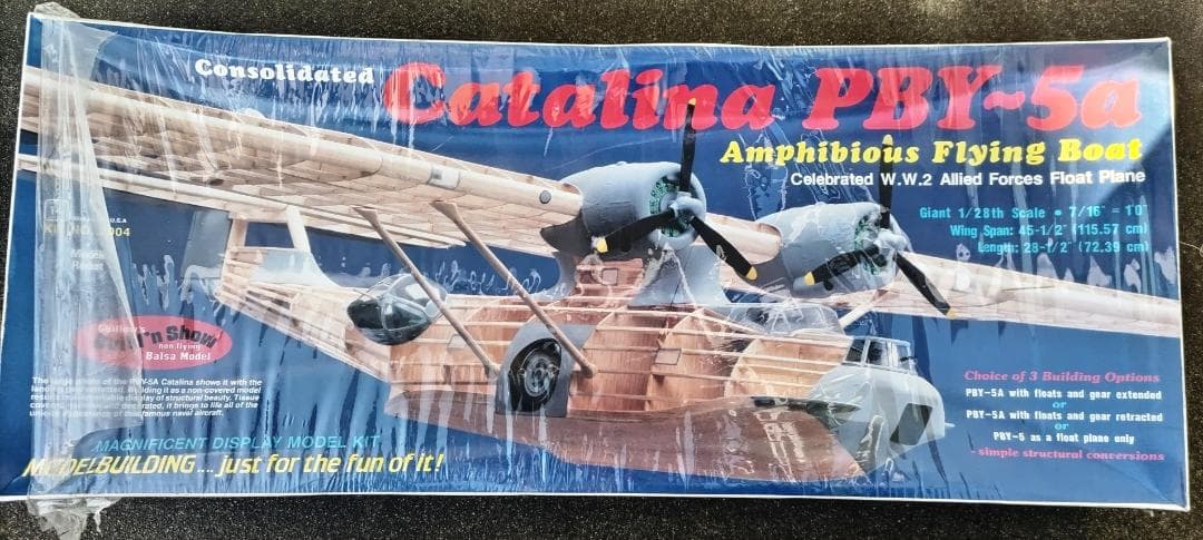 Guillow社大型スケールディスプレイモデルキットCatalinaPBY-5a
