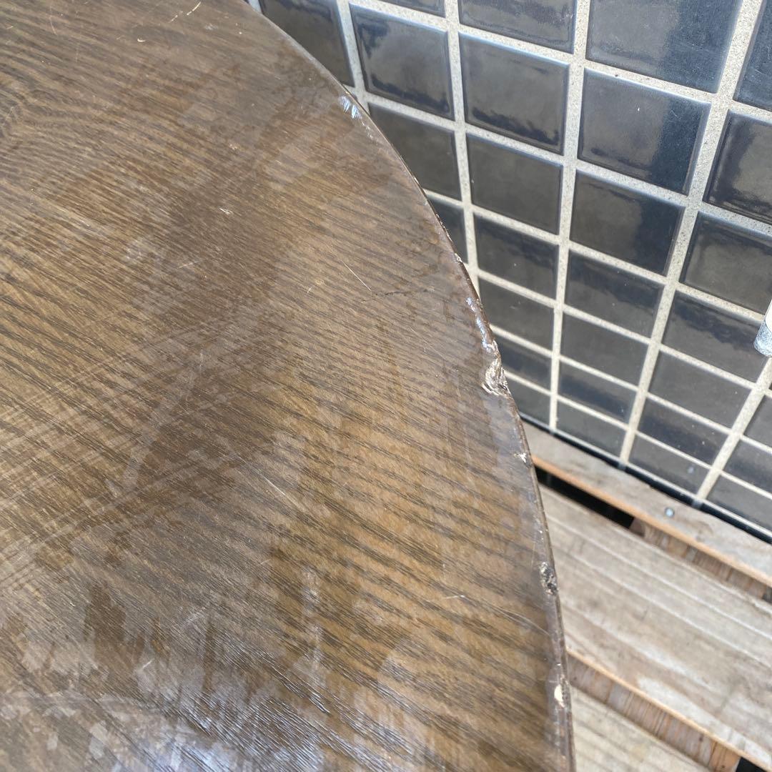 A 昭和レトロ 折りたたみ式ちゃぶ台 円卓 丸テーブル 店舗什器 古民家