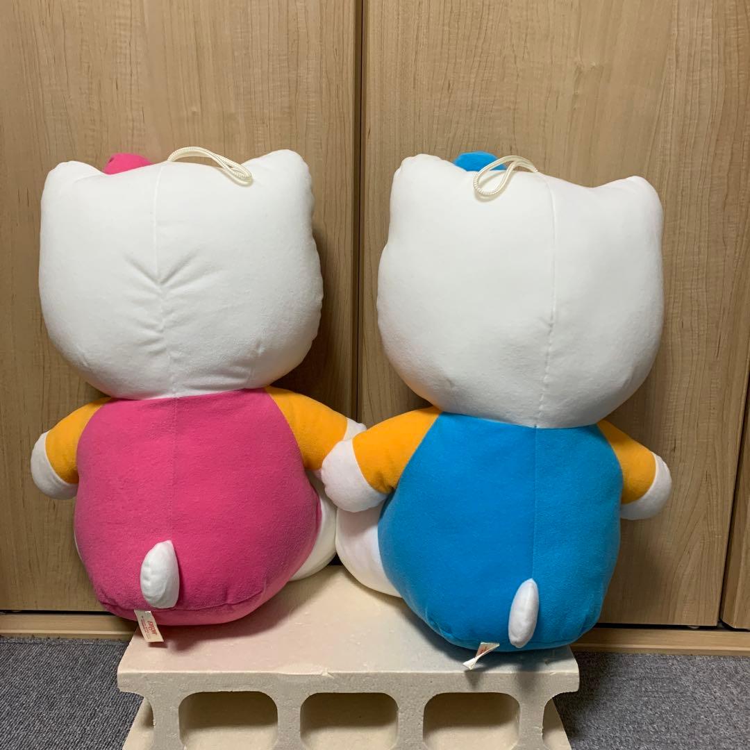 【激レア・希少】ハローキティ キティちゃん特大ぬいぐるみ 2体セット 当時物
