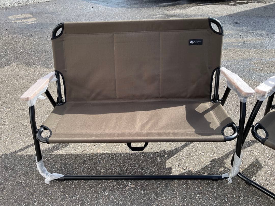 定価¥45000 ロゴスベーシックチェアーカバーセットキャンプカーキベージュ美品