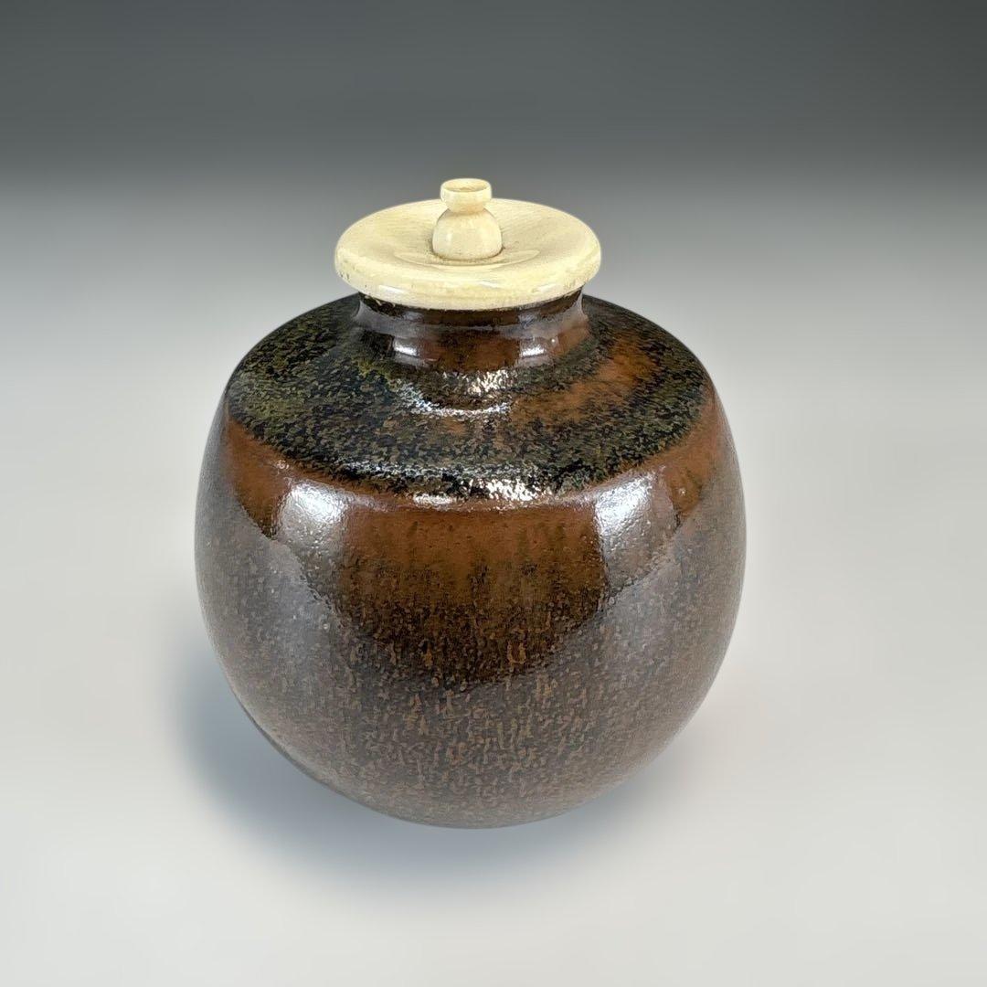 【茶道具】平安仁史造　本能寺文琳茶入（共箱）★送料込★