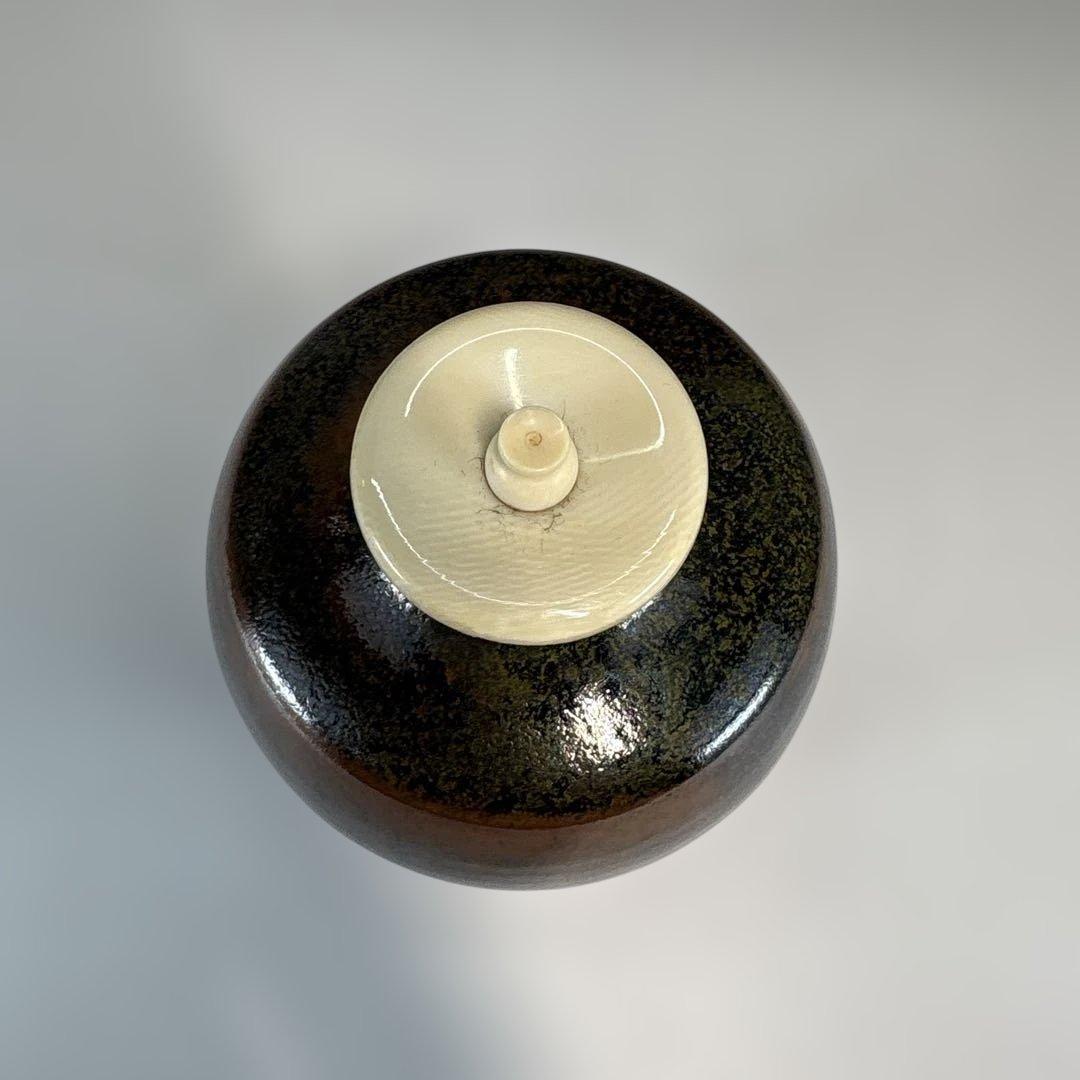 【茶道具】平安仁史造　本能寺文琳茶入（共箱）★送料込★