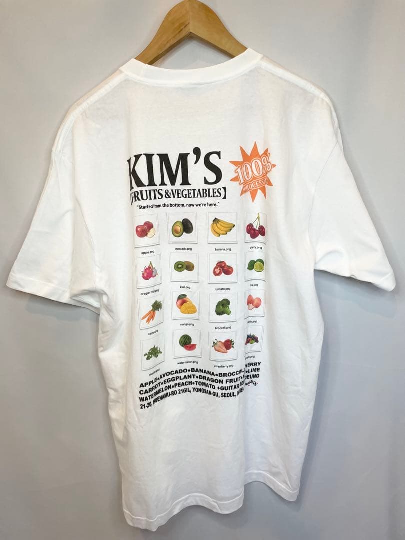 韓国ストリートブランドKim’s Fruits Tシャツ4枚セットS•XL限定品