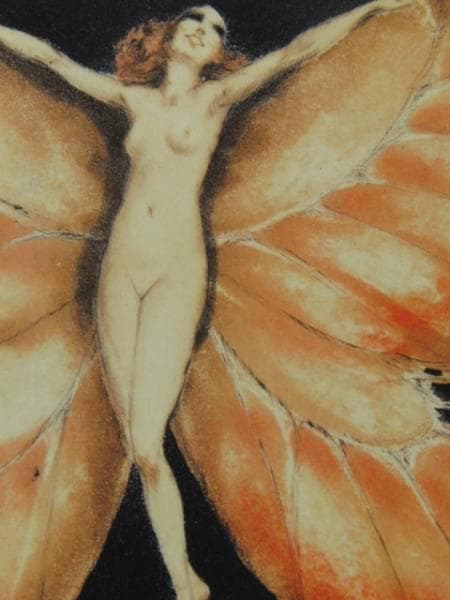 ルイ・イカール限定版・アールデコ・つばさ、希少な額装用画集より、新品高級額装付