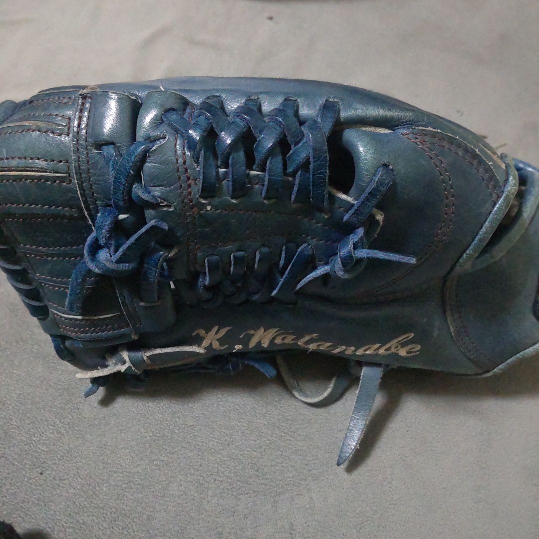 Mizuno BuwLeauge オーダー 左投げ投手用グラブ 青 軟式用