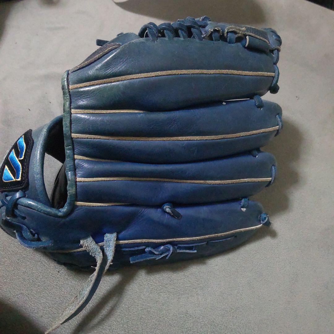 Mizuno BuwLeauge オーダー 左投げ投手用グラブ 青 軟式用