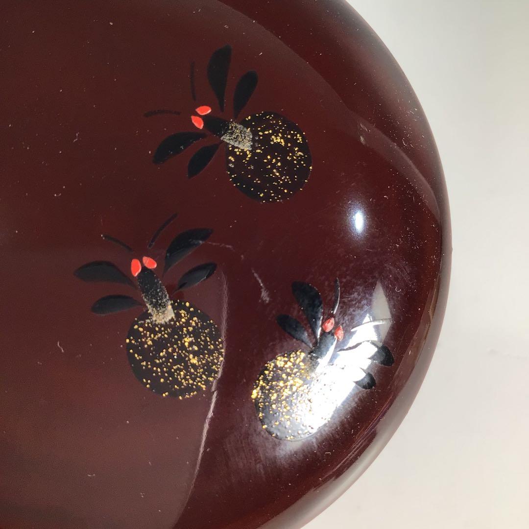 Ｎ９６９　棗　『長谷川恵史作』『溜塗』『蛍蒔絵』『金輪寺棗』　共箱　茶道具