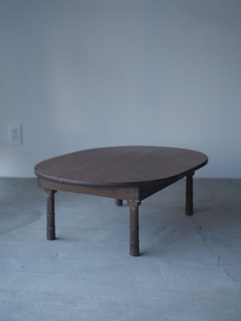 ちゃぶ台　ローテーブル　折り畳み　机　古家具　古道具　アンティーク　昭和レトロ