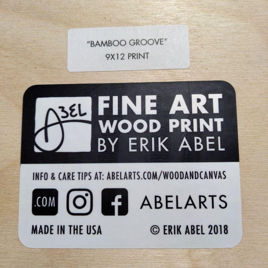 新品未使用　エリック アベル　ファインアート ウッドプリント