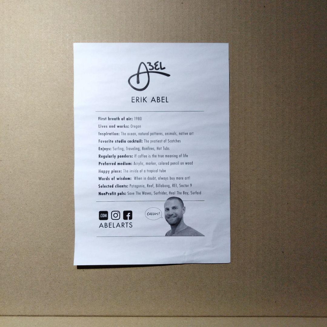 新品未使用　エリック アベル　ファインアート ウッドプリント