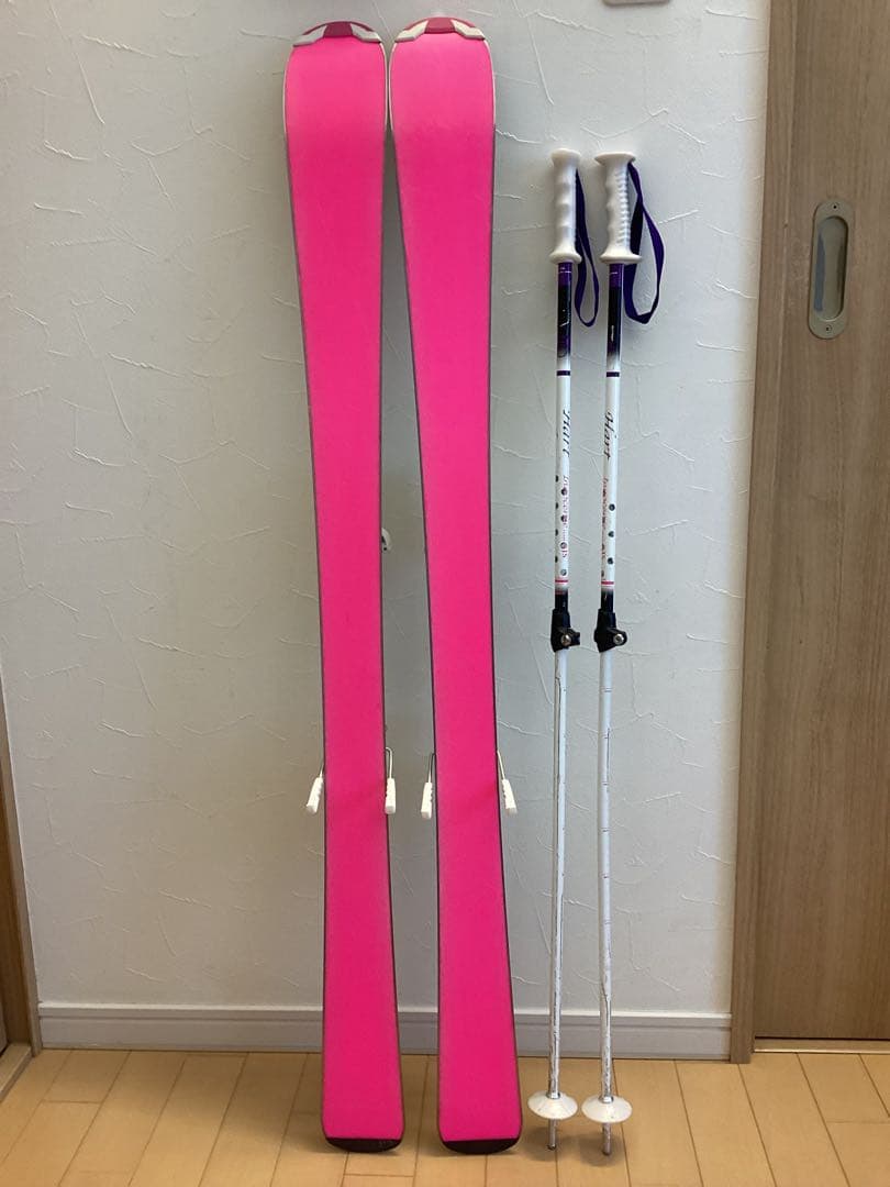 スキー板　ストックセット　子ども　120cm