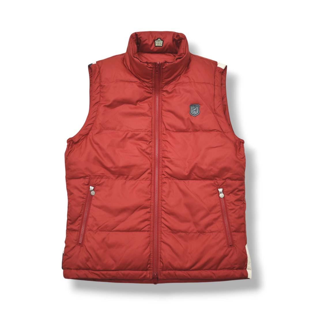 アドミラル 中綿 キルティング リバーシブル ベスト L ワインレッド