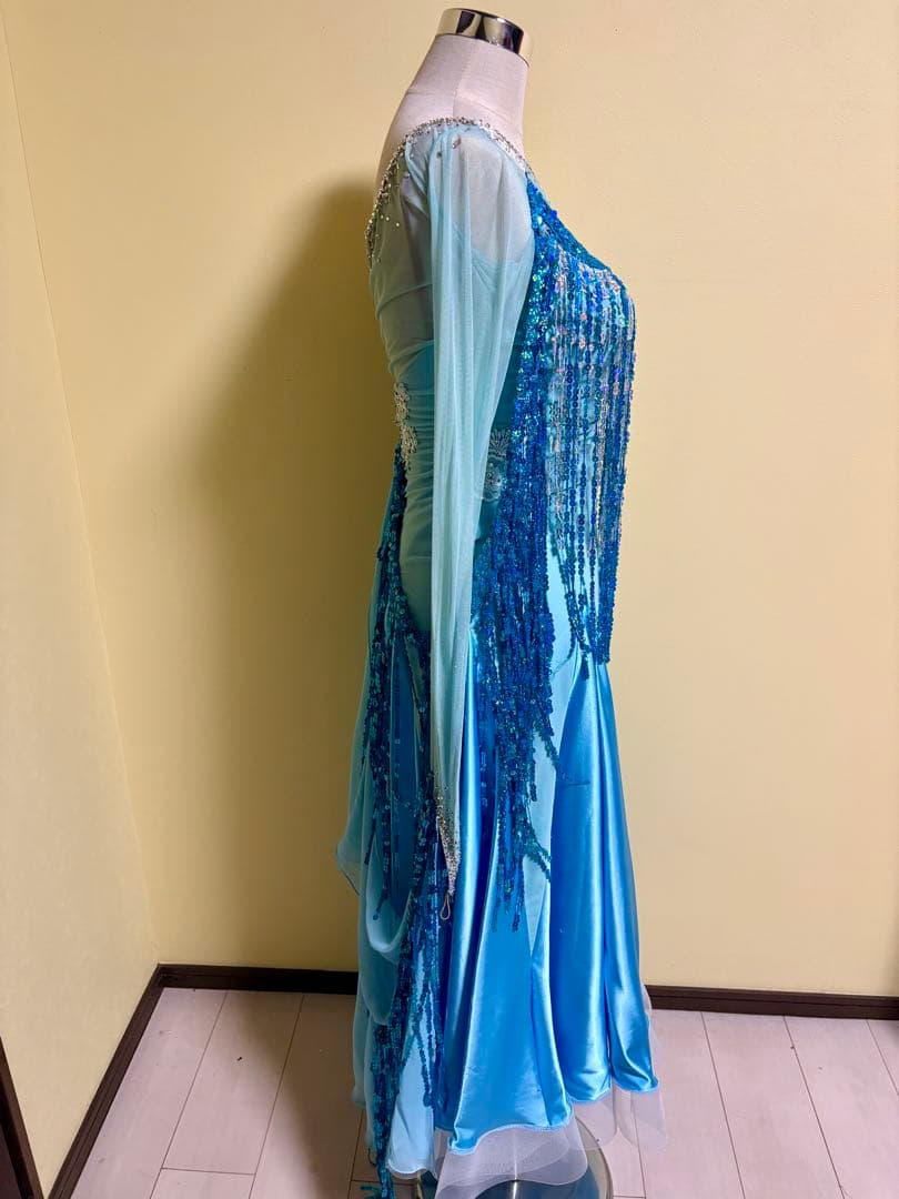 タカダンス✴︎ライトブルー 社交ダンスドレス