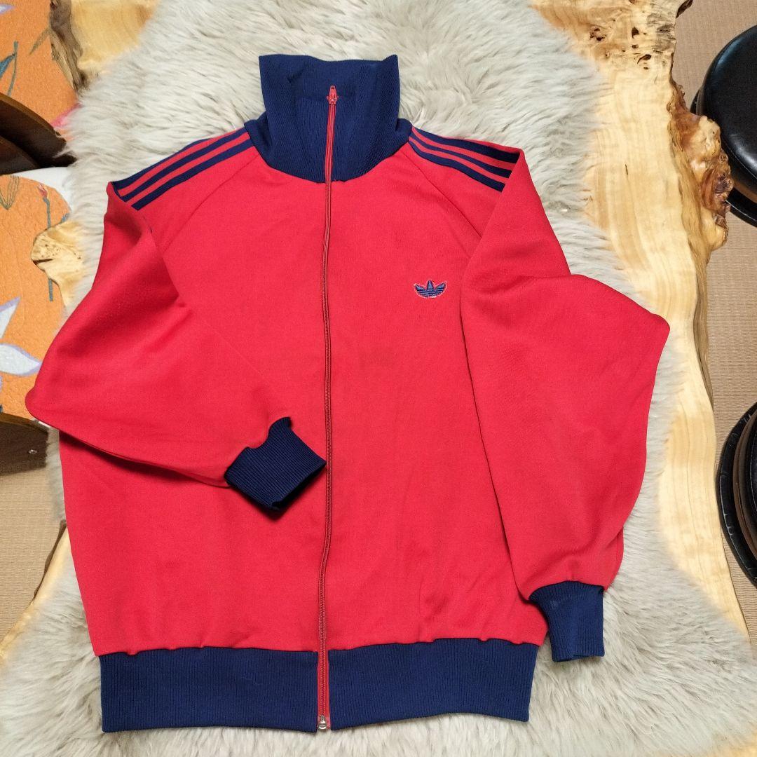 70s 〜80S 赤 西ドイツタグ 5号 Adidas トラック