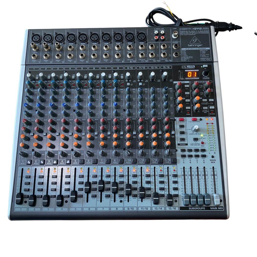 【美品】希少　BEHRINGER XENYX X2442USB アナログミキサー
