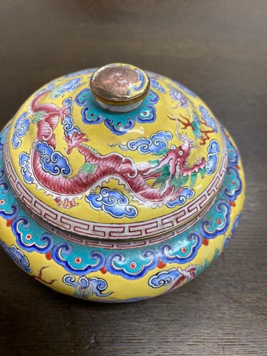 珐琅銅胎盖盒