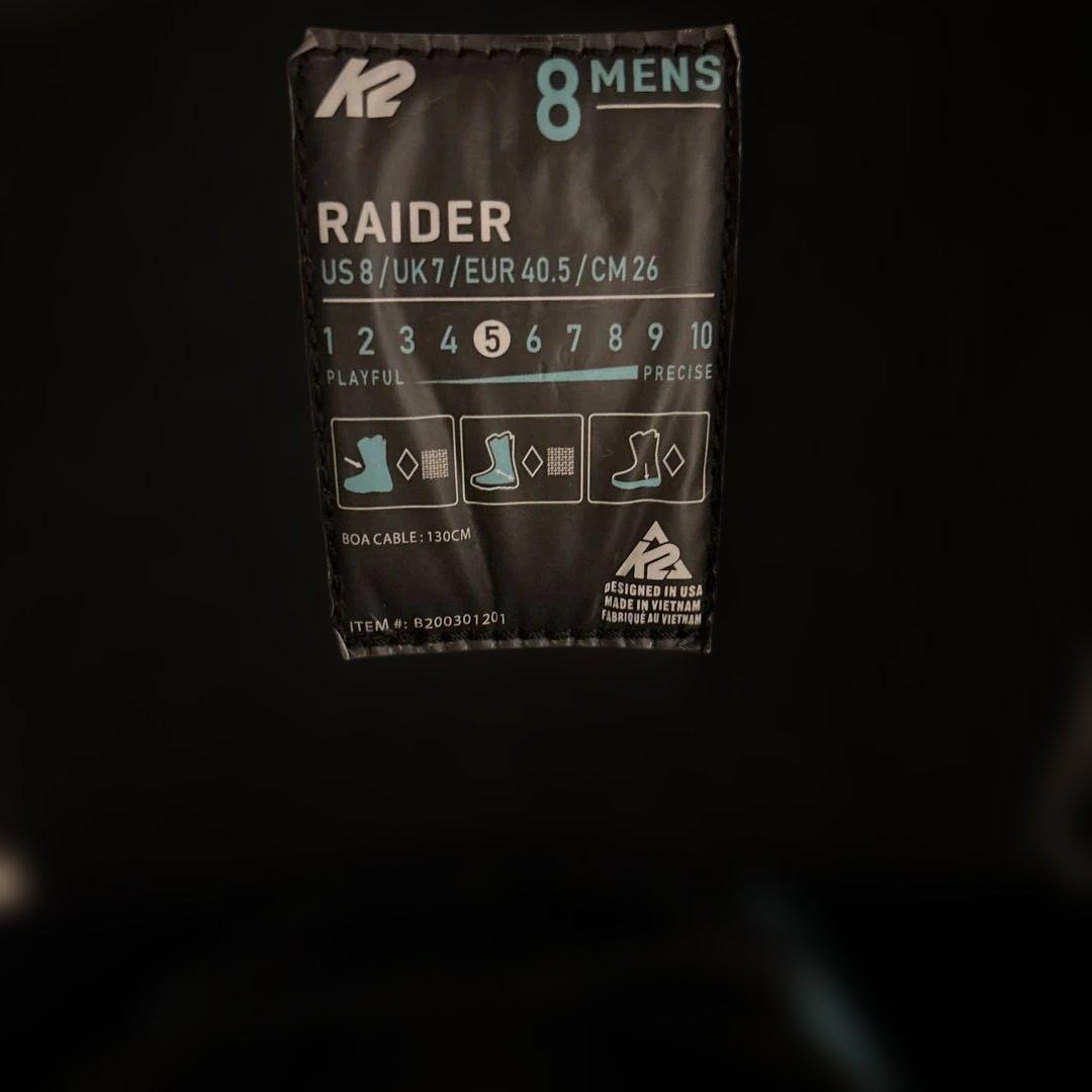 K2(ケーツー) スノーボード ブーツ RAIDER BLACK