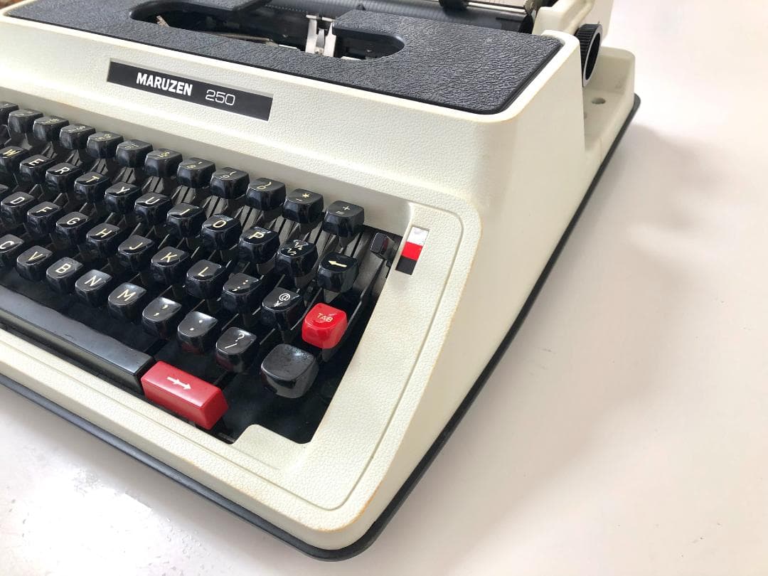 【完動品・印字可能】マルゼン 250 タイプライター おまけ付（説明書コピー）