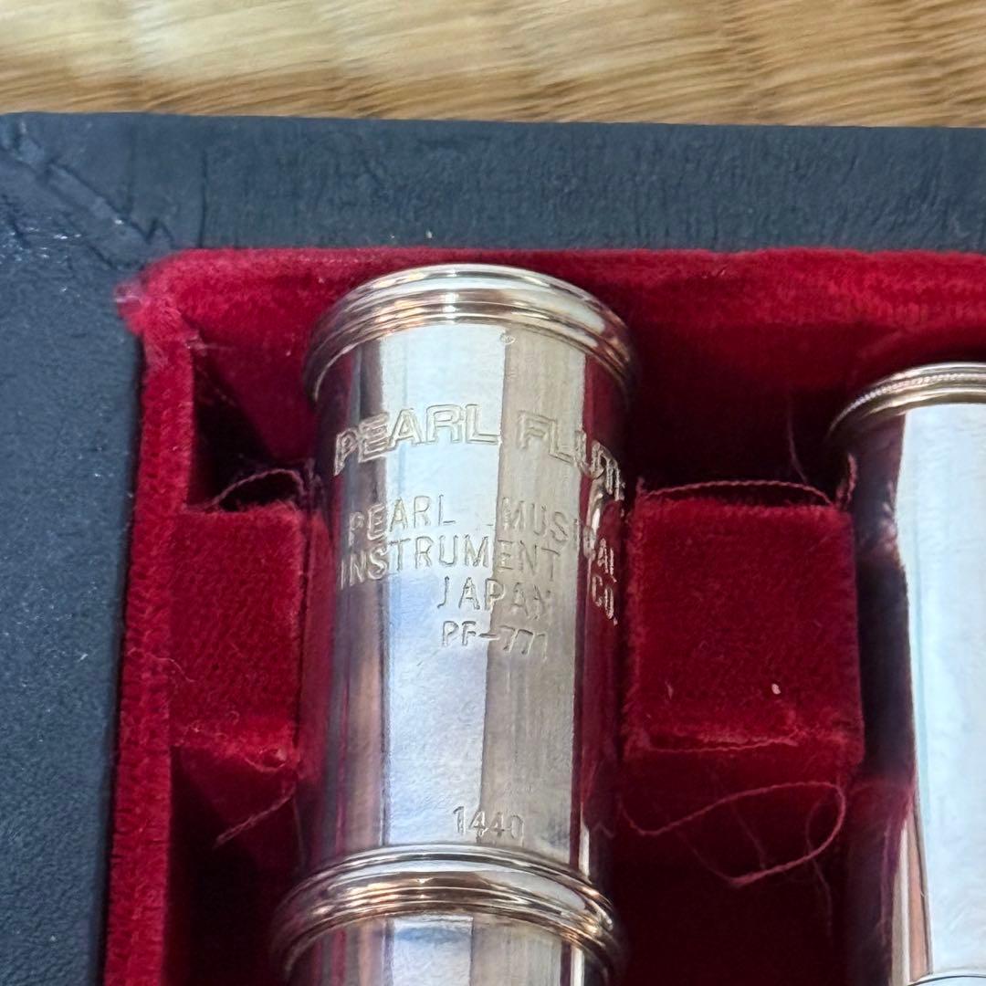 【メンテナンス済み】Pearl　フルート　PF-771　管体銀製　Eメカ付