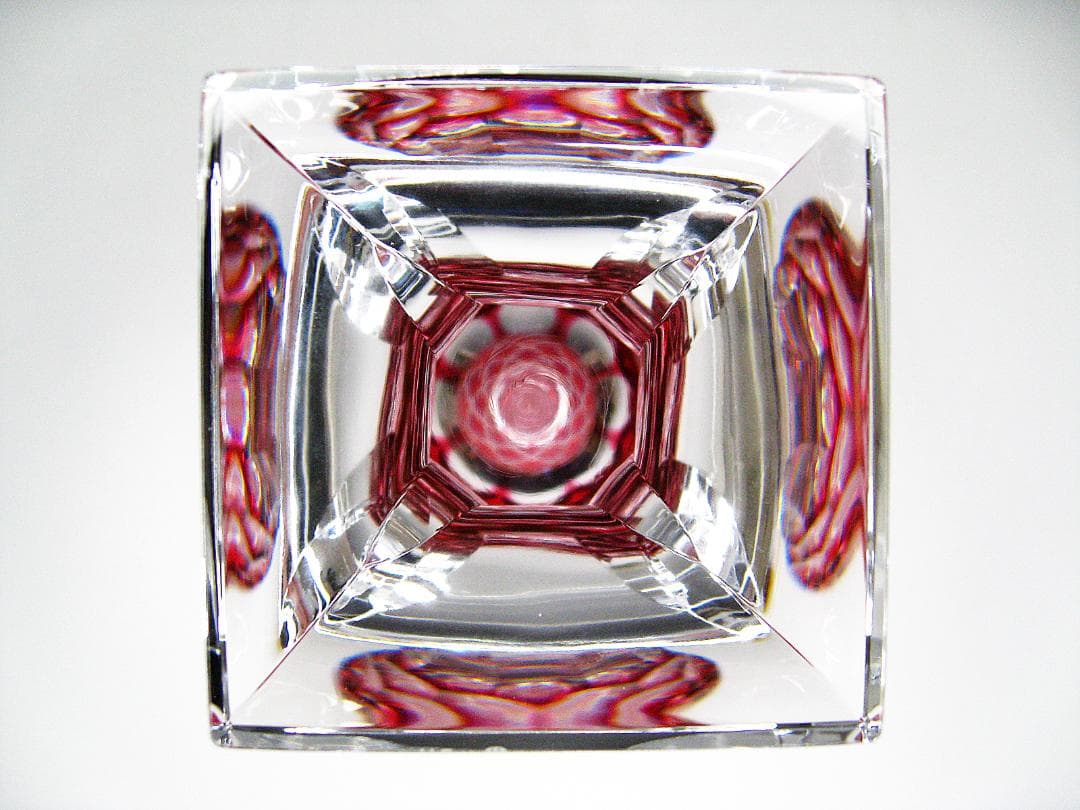 #尚古集成館 #監修 #復元 #島津 #薩摩切子 #グラス #大きめ #赤