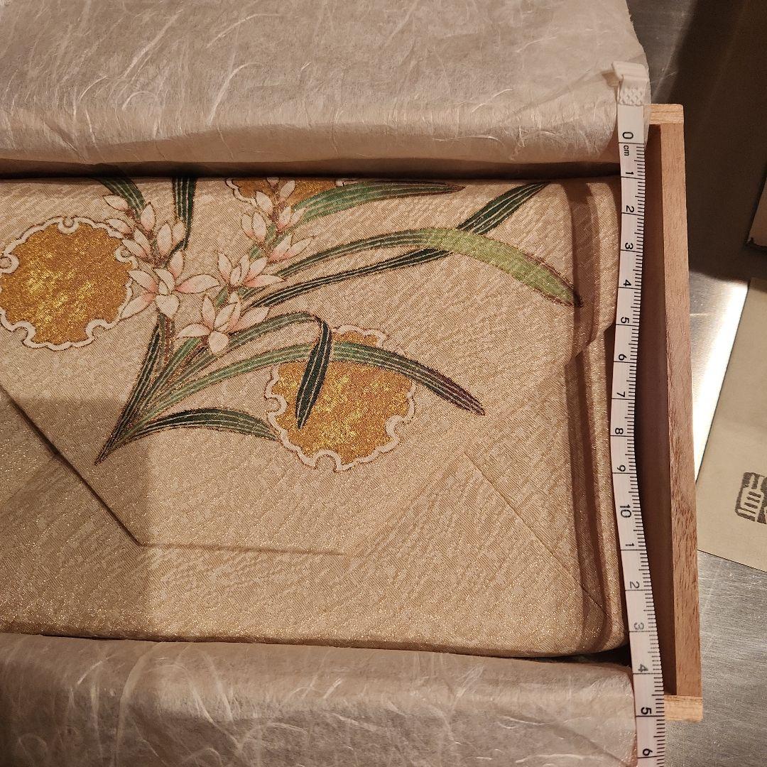 茶道用 懐紙いれ 帛紗ばさみ 木製箱付き