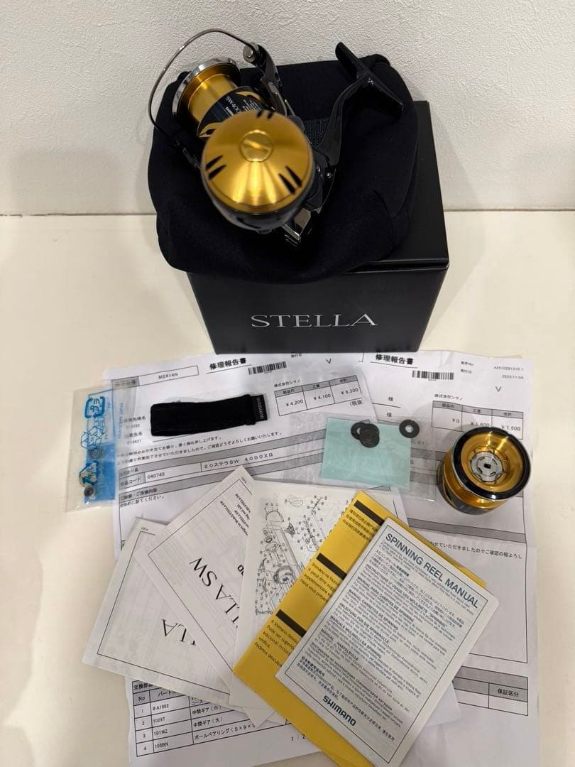 シマノ 20 ステラ SW 4000XG OH済み 替えスプール付き