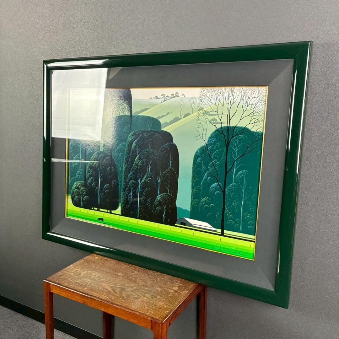 美品 アイベン・アール「ファームヤード」シルクスクリーン 直筆サイン・証明書有