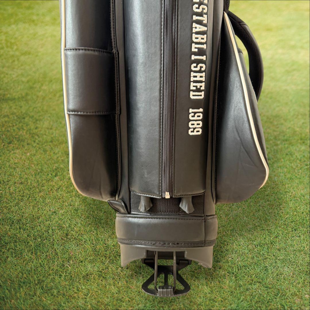 パーリーゲイツ　キャディ バッグ　ショルダー式　スタンド式　軽量　黒　ブラック