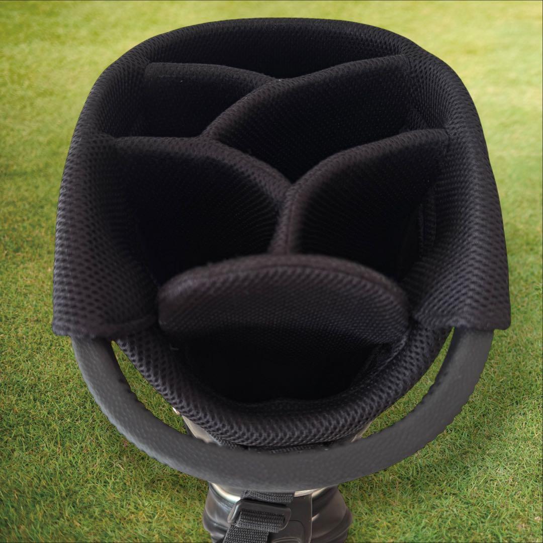 パーリーゲイツ　キャディ バッグ　ショルダー式　スタンド式　軽量　黒　ブラック