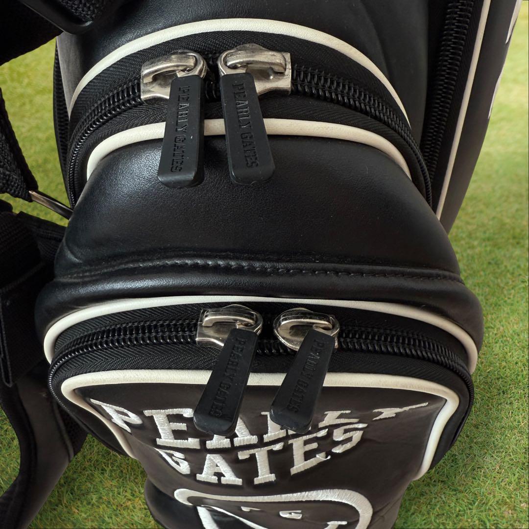 パーリーゲイツ　キャディ バッグ　ショルダー式　スタンド式　軽量　黒　ブラック