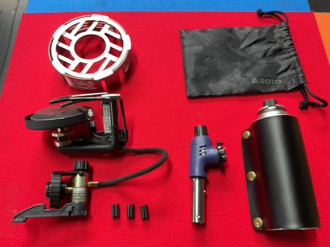 SOTO 廃盤希少人気商品ST-301モノトーンカラー動作良好美品防風リング他付