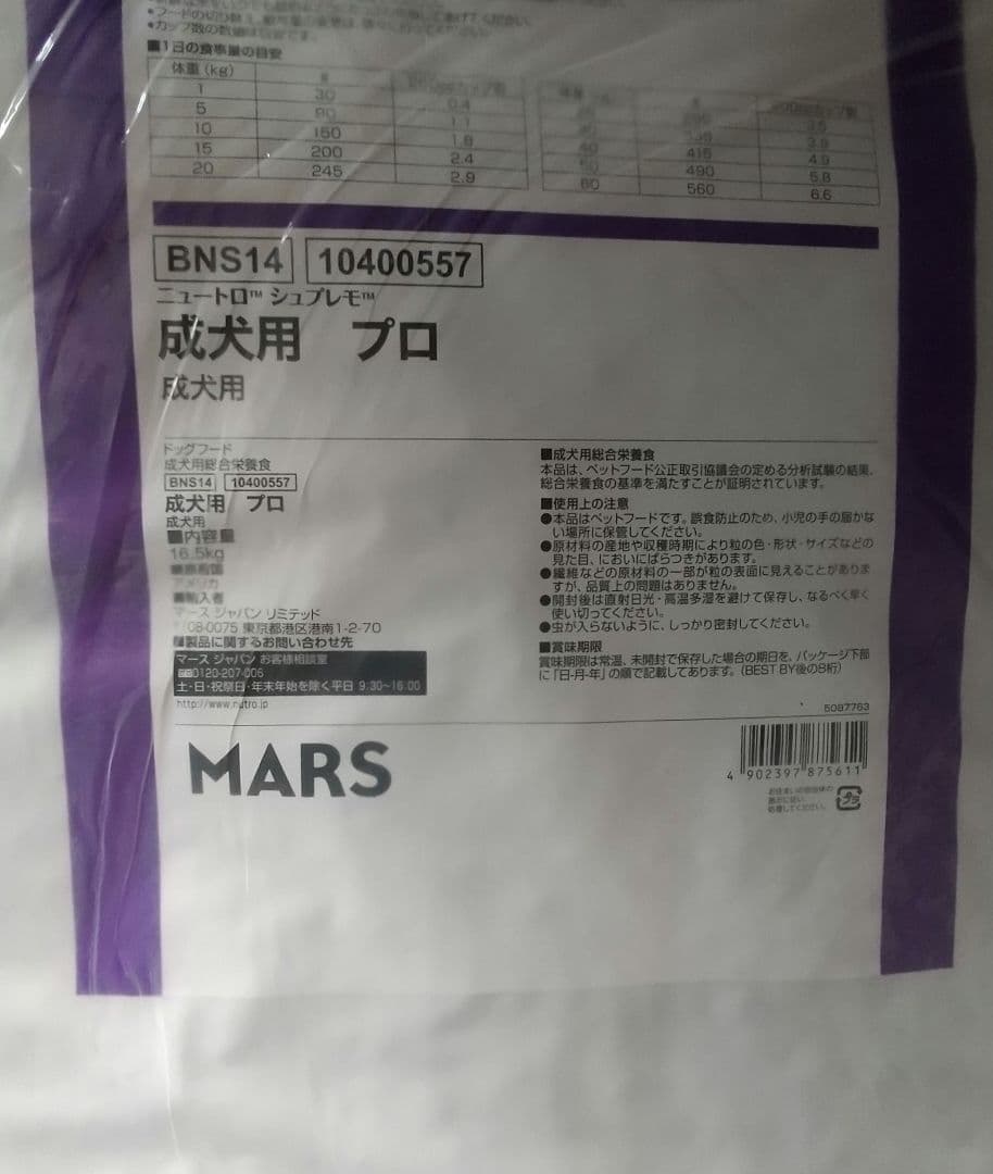 ニュートロシュプレモ成犬用プロ