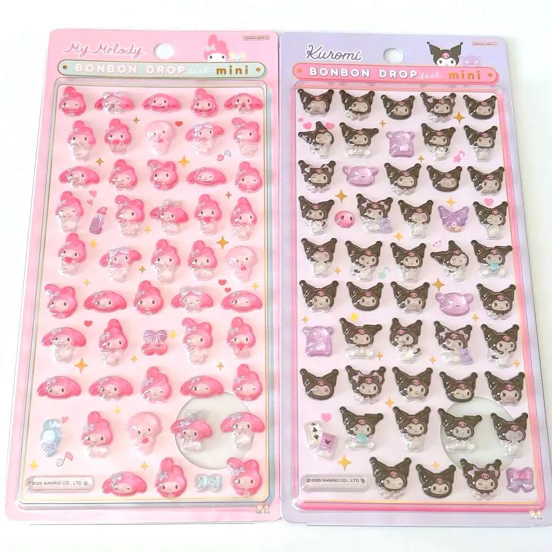 正規品◇ ボンボンドロップシール mini サンリオ コンプリート ８枚セット